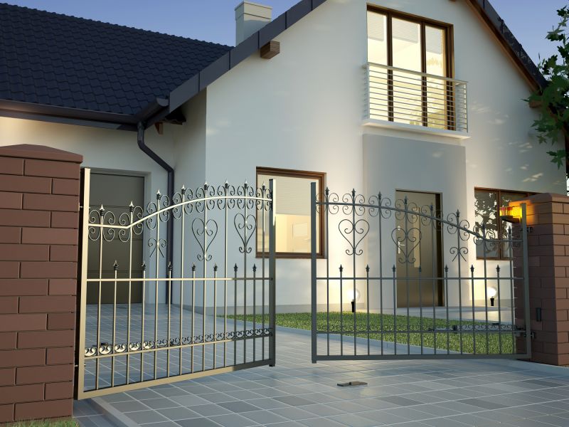 Elegant Iron Driveway Gate