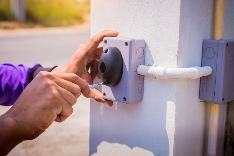 Skilled Technician Adjusting Gate